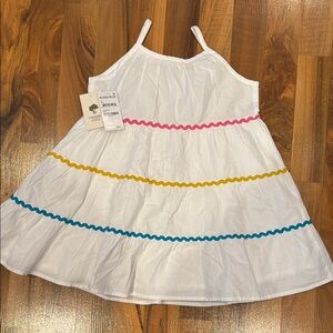 Tucker and Take white and‎ Ric rac dress size 4